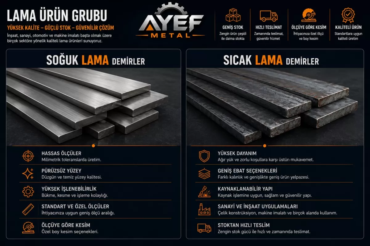 SOĞUK VE SICAK ÇEKME LAMA