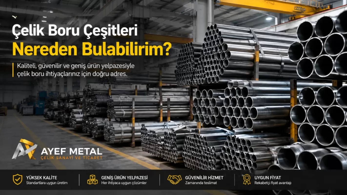 Çelik boru cesıtlerı nereden bulabılırım